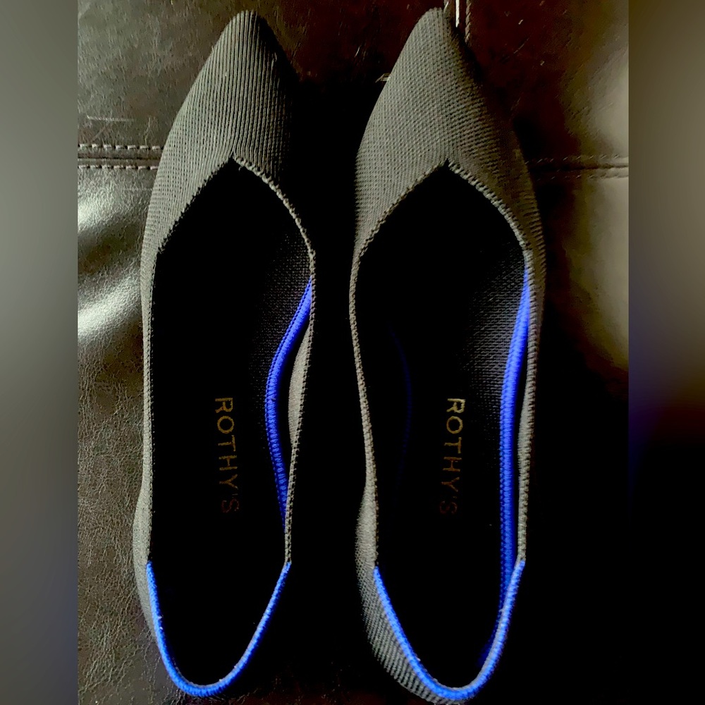 Rothy’s the point black flats